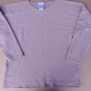 Bartolini Italy Wool Cashmere Blush Pink Nude Sweater XL